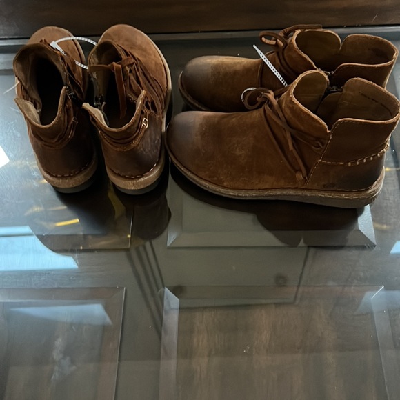 Born
Tarkiln Distressed Wraparound Lace Detail Leather Booties - Picture 8 of 17